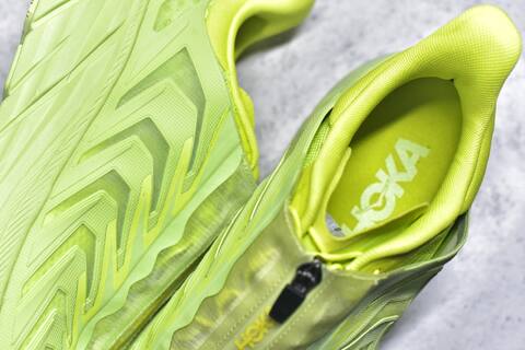 HOKA Project Clifton Neon Lime Green Running Shoe Running Sneakers (BS-59543)