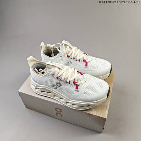 On Cloudsurfer Max Off White Magenta Grey EU 36-45 Running Shoe Running Sneakers - Unisex (BS-69747)