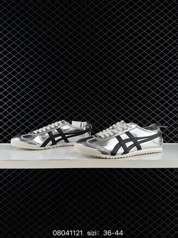 ASICS Onitsuka Tiger MEXICO 66 Silver Black Off White EU 36-44 Sneaker Casual Sneakers - Unisex