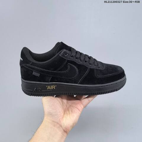 Nike Air Force 1 07 Black White Gold EU 36-45 Sneaker - Unisex (BS-61103)