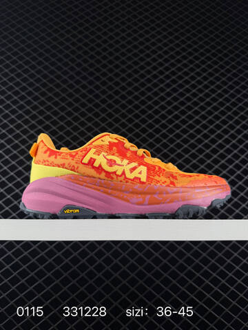 HOKA ONE ONE Mafate Speed 6 Orange Red Yellow Pink Dark Gray EU 36-45 Trail Shoe Trail Running Sneakers - Unisex (BS-86319)