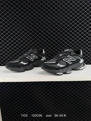 New Balance 9060 Black Silver Grey EU 36-45 Sneaker - Unisex (BS-82631)