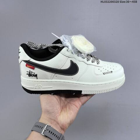 Nike Air Force 1 07 Low Off White Black Red Yellow EU 36-45 Sneaker - Unisex (BS-61066)