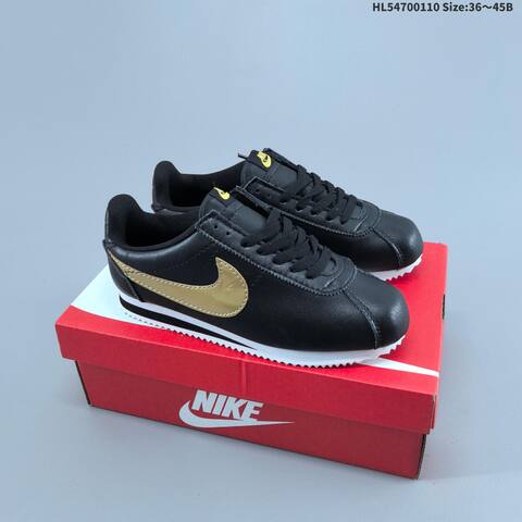 Nike Classic Cortez Black Gold White EU 36-45 Sneaker - Unisex (BS-62095)