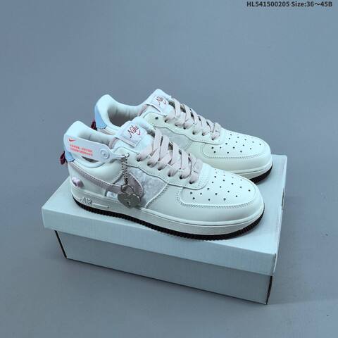 Nike Air Force 1 07 LV8 IQ4937-161 Off White Light Pink Light Blue Black EU 36-45 Sneaker - Unisex (BS-61524)