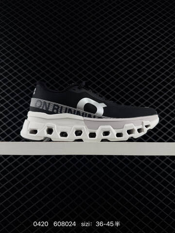 On Cloudmonster 2 Black White EU 36-45 Running Shoe Running Sneakers - Unisex (BS-85344)