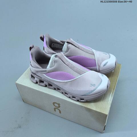 On Running Cloud X 4 Slip On Black White Or Lavender Purple EU 36 To 45 Running Shoe Running Sneakers - Unisex (BS-69573)