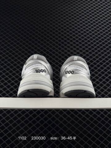 New Balance 1000 M1000PSY Silver White Grey Black EU 36-45 Running Shoe - Unisex (BS-82638)