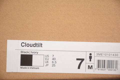 On Cloudtilt Black Ivory White US 7 EU 40 UK 6 5 JP 25 Running Shoe Running Sneakers - Men's (BS-59461)