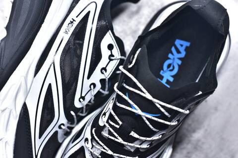 HOKA ONE ONE M Stinson One7 Black White Blue Running Shoe Running Sneakers (BS-59794)