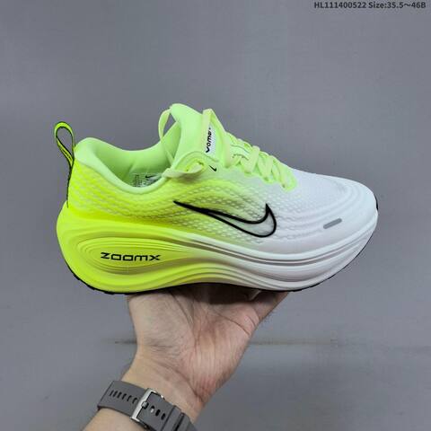 Nike Vomero Plus ReactX Air Zoom White Neon Yellow Black EU 35 5-46 Running Shoe - Unisex (BS-60217)