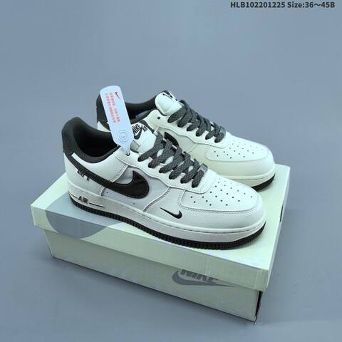 Nike Air Force 1 07 SM6668-128 Off White Dark Grey Black EU 36-45 Sneaker - Unisex (BS-62465)