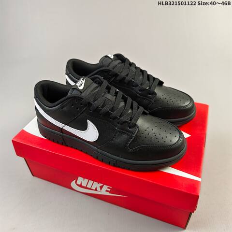Nike Dunk Low Black White EU 40-46 Skate Shoe - Men's (BS-63253)