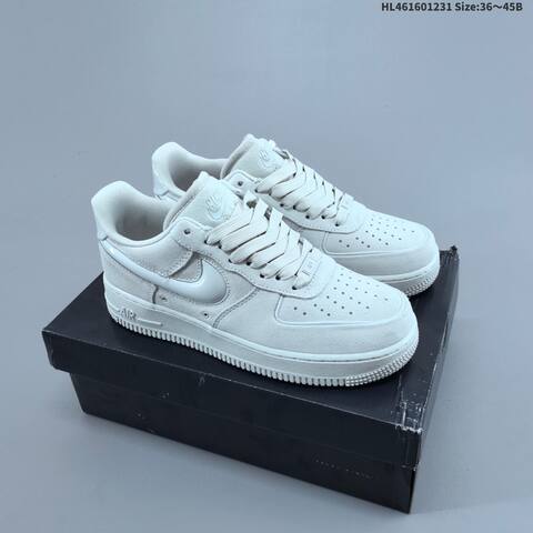 Nike Air Force 1 07 Light Grey White EU 36-45 Sneaker - Unisex (BS-62304)