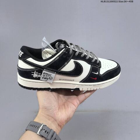 Nike Dunk SB Low Stussy Custom Off White Black Red EU 36-45 Skate Shoe - Unisex (BS-60213)