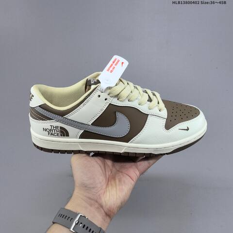 Nike Dunk Low Off White Brown Grey Red EU 36-45 Skate Shoe - Unisex (BS-60979)