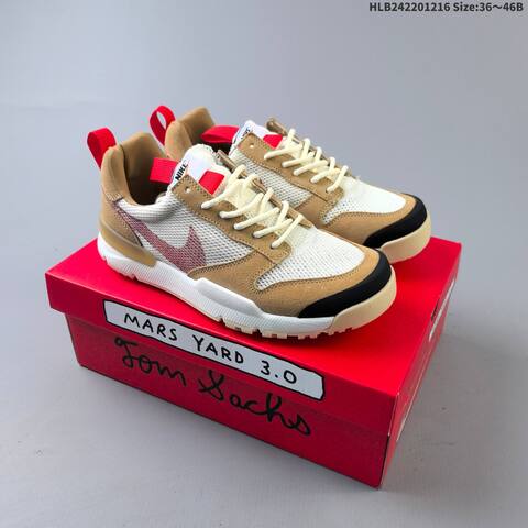Nike Tom Sachs Mars Yard 3 0 White Tan Red Black Beige EU 36-46 Sneaker - Unisex (BS-62641)