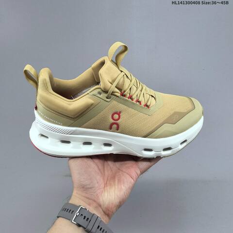 On Cloudnova X 25 Khaki White Red EU 36-45 Running Shoe Running Sneakers - Unisex (BS-69631)