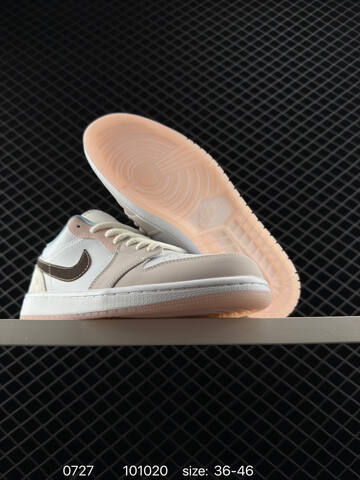 Jordan Air Jordan 1 Low IB8859-101 White Beige Brown Light Blue Peach EU 36-46 Sneaker - Unisex (BS-81010)