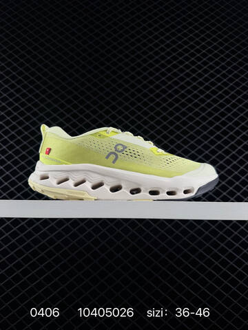 On Cloudsurfer Max Grey Neon Yellow 36-46 Trail Shoe Trail Running Sneakers - Unisex (BS-85369)