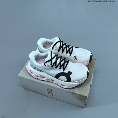 On Cloudmonster 3 Hyper Cream Pink White EU 36-45 Running Shoe Running Sneakers - Unisex (BS-69493)