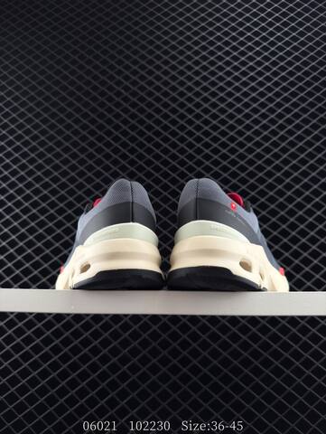 On Cloudpulse 3 Grey Black Cream Red 36-45 Running Shoe Running Sneakers - Unisex (BS-85549)