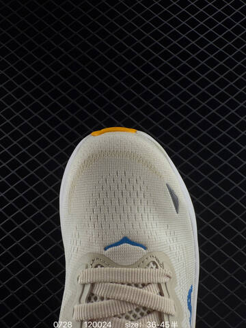 HOKA ONE ONE Bondi 9 Off White Blue Orange EU 36-45 Running Shoe Running Sneakers - Unisex (BS-86524)