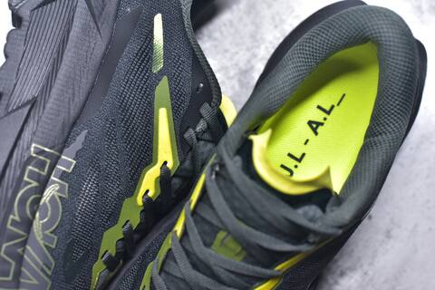 HOKA ONE ONE Mafate X Dark Grey Neon Yellow Black Trail Shoe Trail Running Sneakers (BS-59810)