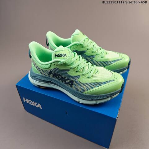 HOKA Mafate Speed 4 Lime Green Teal Dark Blue EU 36-45 Trail Shoe Trail Running Sneakers - Unisex (BS-69476)