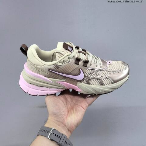 Nike V2K Run Beige Pink Brown Light Purple EU 35 5-41 Running Shoe - Unisex (BS-60674)