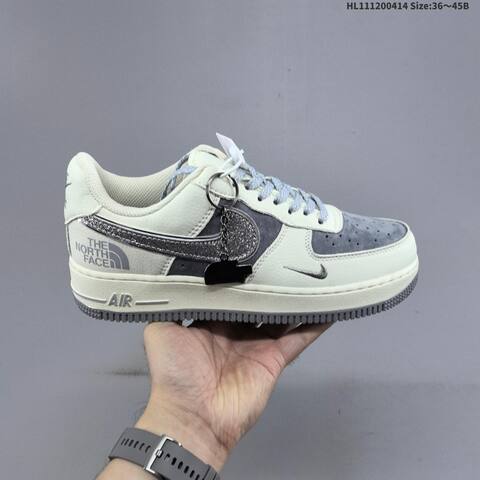 Nike Air Force 1 07 Low Off White Grey Silver EU 36-45 Sneaker - Unisex (BS-60752)