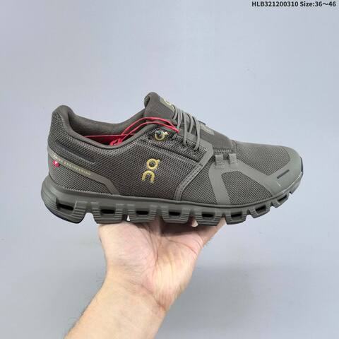 On Cloud 6 Olive Grey Gold EU 36-46 Running Shoe Running Sneakers - Unisex (BS-69686)
