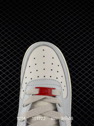 Nike Air Force 1 Light Grey Off White Red Multicolor EU 36-46 Sneaker - Unisex (BS-80062)