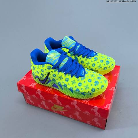 Nike ZoomX HF2794-015 Neon Yellow Blue Green Black EU 38-46 Basketball Shoe - Unisex (BS-61630)