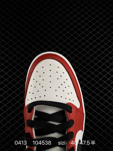 Jordan Air Jordan 1 Low OG White Red Black EU 40-47 5 Basketball Shoe - Men's (BS-79489)