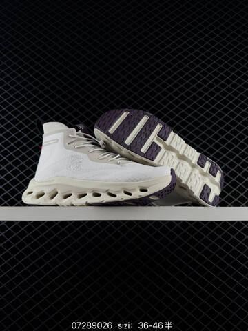 On Running Cloudtilt White Cream Dark Purple EU 36-46 Running Shoe Running Sneakers - Unisex (BS-84974)