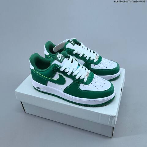 Nike Air Force 1 07 FJ4146-122 White Green Neon Green EU 36-45 Sneaker - Unisex (BS-61717)