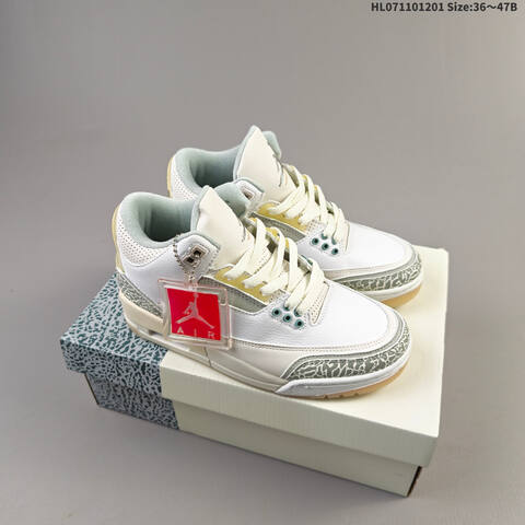 Air Jordan 3 Retro AIR JORDAN FJ9479-100 36 36 5 37 5 38 38 5 39 40 Lifestyle - Unisex (BS-67587)