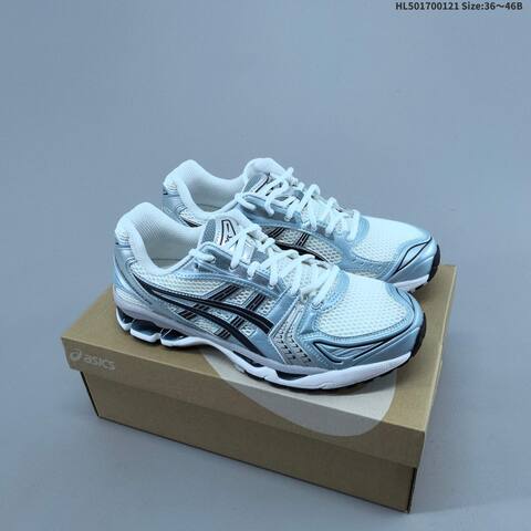 ASICS GEL-Kayano 14 Black Silver EU 36-46 Running Shoe Running Sneakers - Unisex (BS-69049)