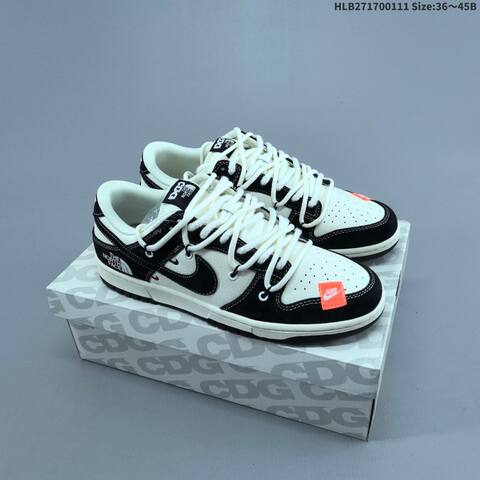Nike SB Dunk Low Sail Black Navy Red Orange EU 36-45 Skate Shoe - Unisex (BS-62062)