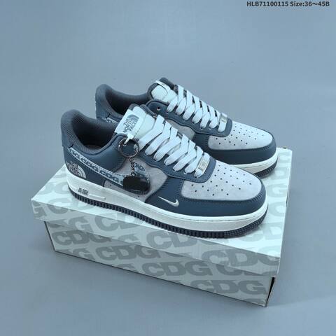 Nike Air Force 1 07 LV8 Slate Grey Light Grey White EU 36-45 Sneaker - Unisex (BS-61978)