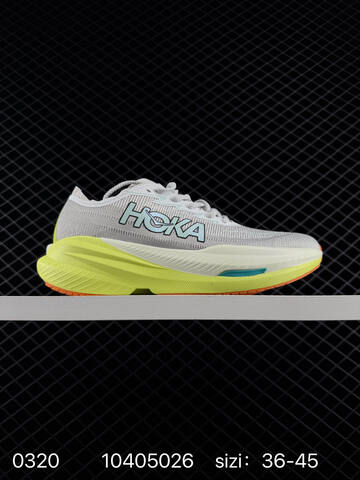 HOKA ONE ONE Mach X Grey Neon Yellow White Orange Teal EU 36-45 Running Shoe Running Sneakers - Unisex (BS-86288)