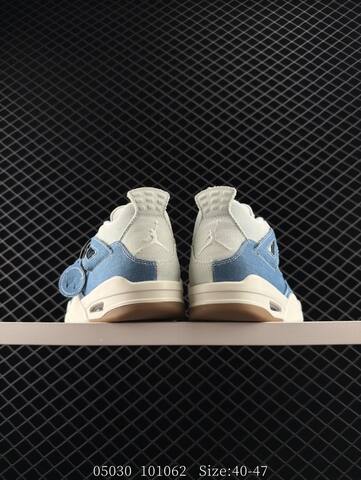 Jordan Air Jordan 4 Retro Denim Worn Blue Light Blue Off White Gum Brown EU 40-47 Basketball Shoe - Men's (BS-81282)