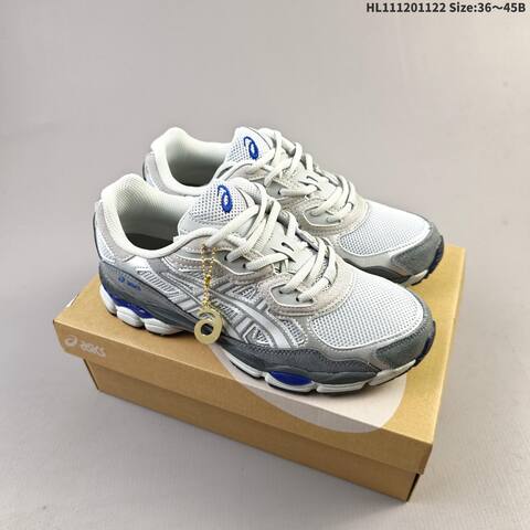 ASICS GEL-NYC White Grey Blue EU 36-45 Running Shoe Running Sneakers - Unisex (BS-69244)
