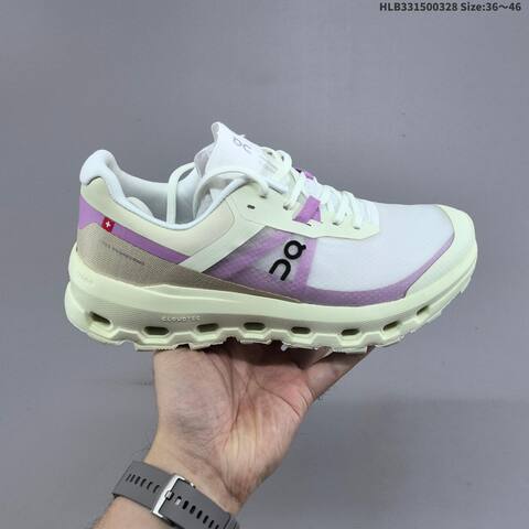 On Cloudvista 2 White Cream Purple Beige EU 36-46 Trail Shoe Trail Running Sneakers - Unisex (BS-69656)