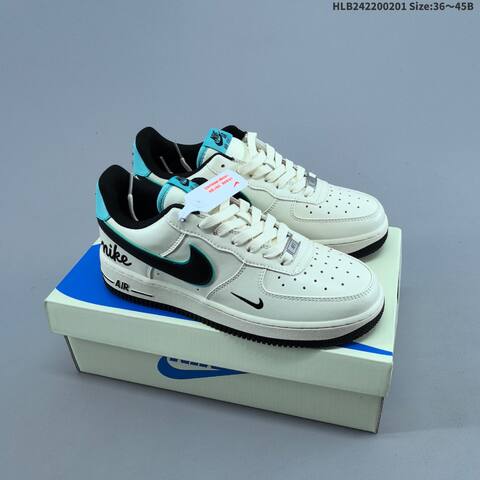 Nike Air Force 1 07 Low Off White Black Orange EU 36-45 Sneaker - Unisex (BS-61596)