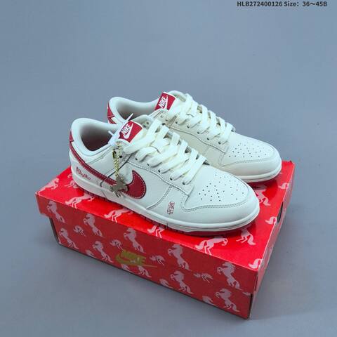 Nike Dunk SB Low Off White Red EU 36-45 Skate Shoe - Unisex (BS-61752)
