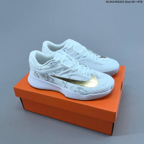 Nike Vapor Pro 3 White Gold Beige Brown EU 36-47 Tennis Shoe - Unisex (BS-61566)