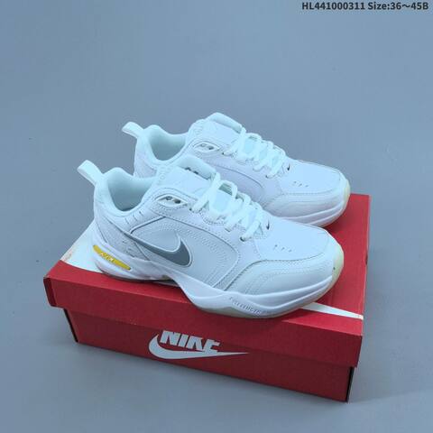Nike Air Monarch IV White Black Red EU 36-45 Training Shoe - Unisex (BS-61379)