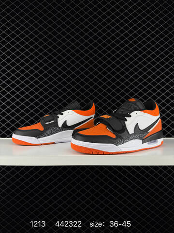 Jordan Air Jordan Legacy 312 Low Black White Orange Grey EU 36-45 Basketball Shoe - Unisex (BS-80070)